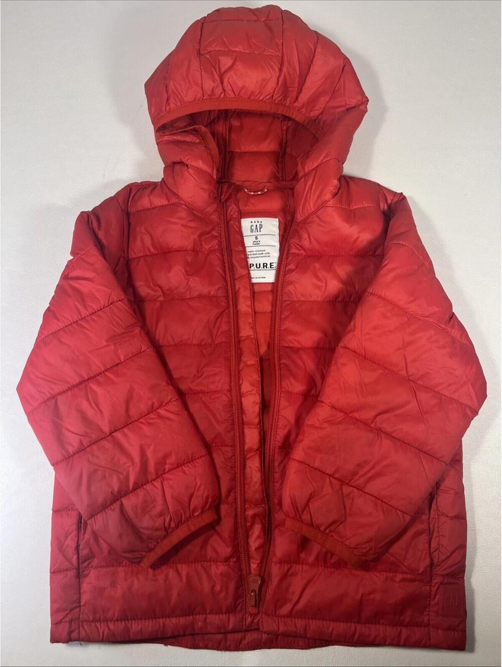 GAP Kids 100% Recycled Lightweight Puffer Jacket Size 5T